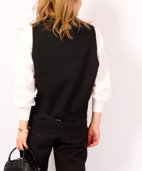 FUNALIVE（ファンアライブ）の「Enjouemen T/Rジレベスト（スーツベスト・メンズ・チャコールグレー/ブラック・L/M/LL/S）」の10枚目の写真