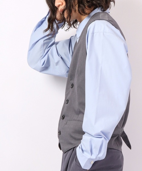 FUNALIVE（ファンアライブ）の「Enjouemen T/Rジレベスト（スーツベスト・メンズ・チャコールグレー/ブラック・L/M/LL/S）」の14枚目の写真