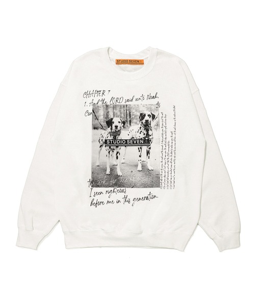 STUDIO SEVEN（スタジオ セブン）の「Dog Photo Crew Sweatshirt
