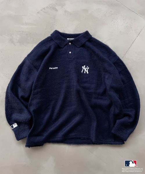 Perushu(ペルーシュ)の「Perushu × MLB コラボポロニット(ニット/セーター・メンズ・A/B/C/D・SMALL/MEDIUM/LARGE)」の4枚目の写真