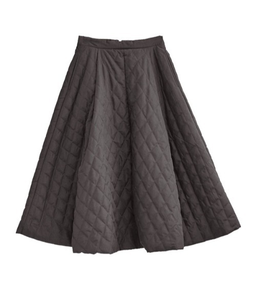 zootie（ズーティー）の「【上品に、あたたかく。】サニーヒート キルティングスカート（スカート・レディース・ブラック/アッシュブラウン・フリー）」の5枚目の写真