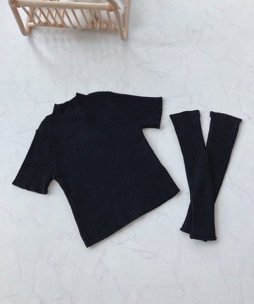 AS KNOW AS plus（アズノゥアズプラス）の「♪アームウォーマー 付きニット（ニット/セーター・レディース・ブラック/ベージュ/ブルー・FREE）」の19枚目の写真