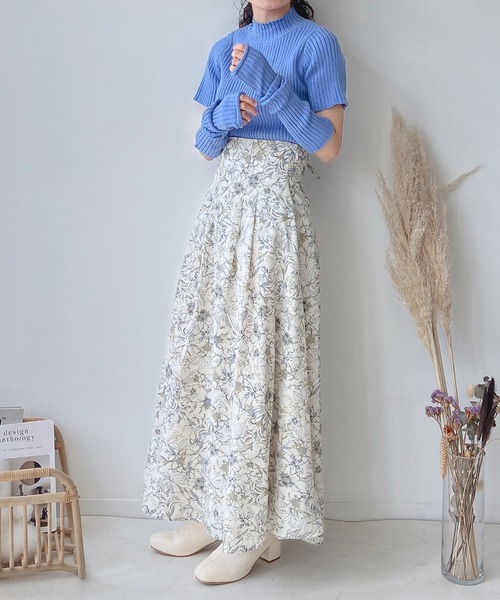 AS KNOW AS plus（アズノゥアズプラス）の「♪アームウォーマー 付きニット（ニット/セーター・レディース・ブラック/ベージュ/ブルー・FREE）」の11枚目の写真