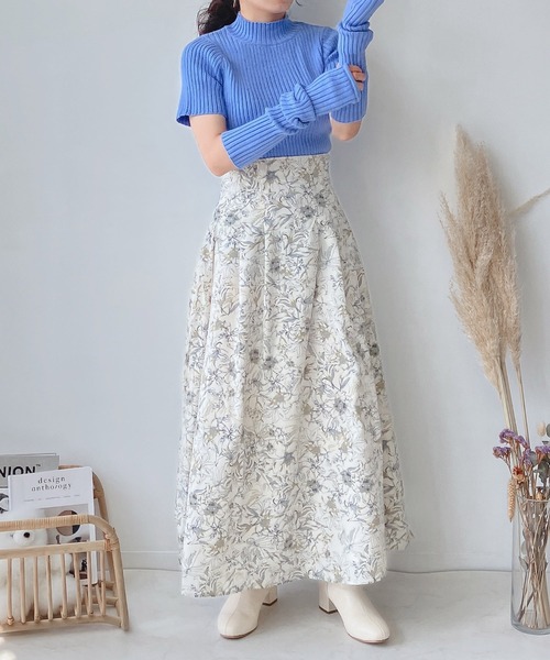 AS KNOW AS plus（アズノゥアズプラス）の「♪アームウォーマー 付きニット（ニット/セーター・レディース・ブラック/ベージュ/ブルー・FREE）」の12枚目の写真