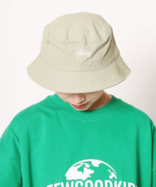 STUSSY(ステューシー)の「STUSSY/ステューシー Stock Canvas Bucket Hat バケットハット(ハット・メンズ・グリーン/ブラウン/ネイビー・SM/LXL)」の5枚目の写真