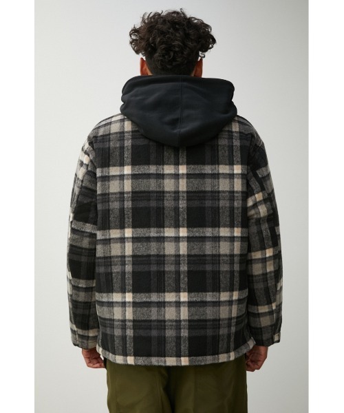 AZUL by moussy（アズールバイマウジー）の「SHAGGY CHECK PADDING