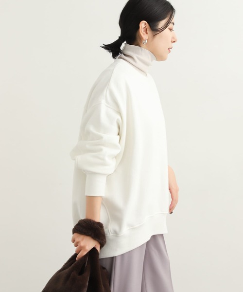 URBAN RESEARCH DOORS(アーバンリサーチドアーズ)の「『UR TECH』裏起毛クルーネックスウェット(スウェット・レディース・ピンク/オフホワイト/ブラック・MEDIUM)」の6枚目の写真