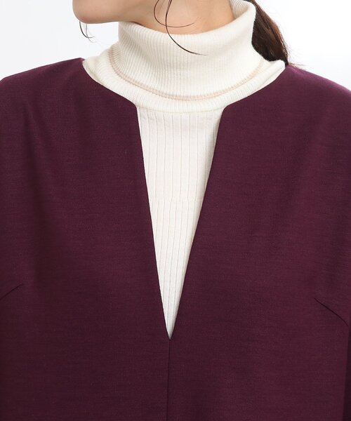 極美品 リフレクト 13号 洗える クロップドスリーブジャンパードレス