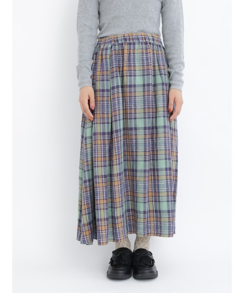 Samansa Mos2(サマンサ モスモス)の「リネンタックスカート(スカート・レディース・ピンク/グリーン/キナリ/ブラック・フリ-)」の12枚目の写真