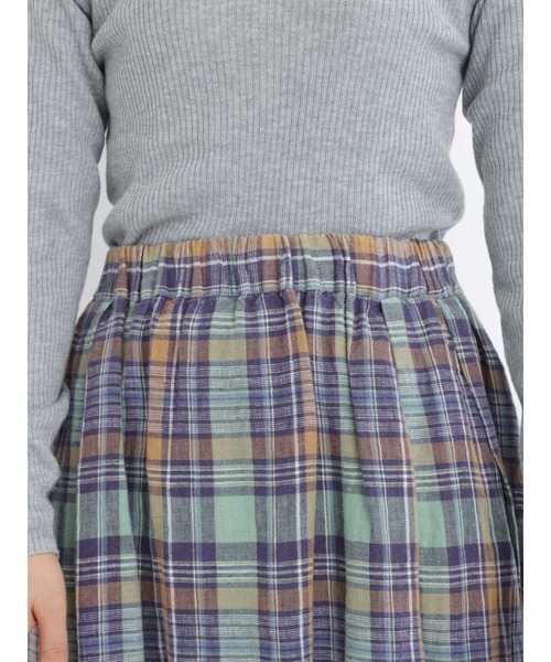 Samansa Mos2(サマンサ モスモス)の「リネンタックスカート(スカート・レディース・ピンク/グリーン/キナリ/ブラック・フリ-)」の15枚目の写真