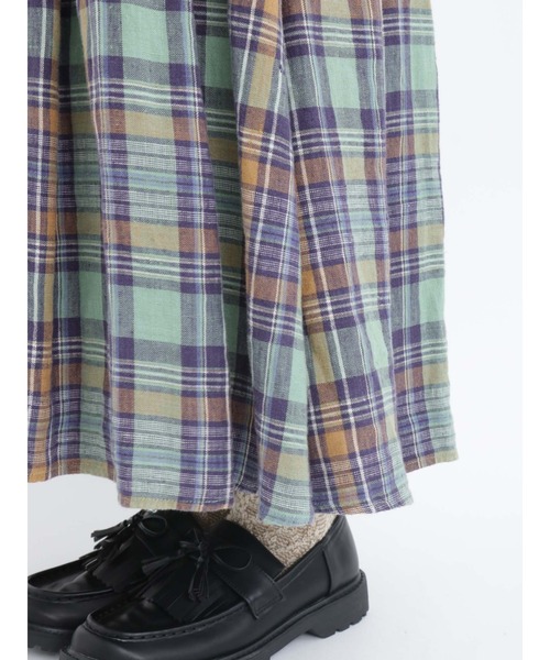 Samansa Mos2(サマンサ モスモス)の「リネンタックスカート(スカート・レディース・ピンク/グリーン/キナリ/ブラック・フリ-)」の17枚目の写真