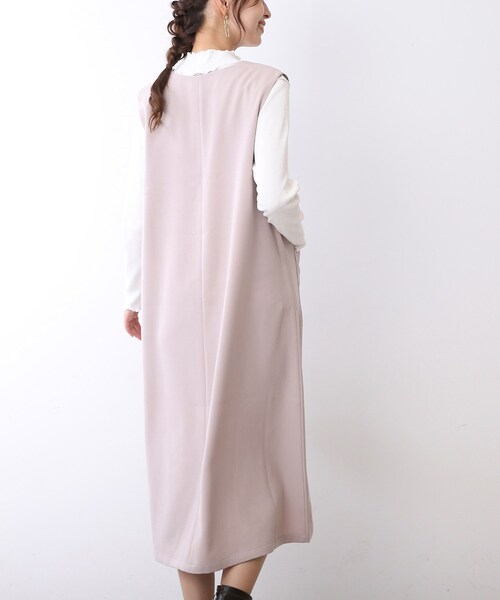 DRESKIP（ドレスキップ）の「◆Vネックフレアージャンスカ（スカート・レディース・ベビーピンク/ブラック/ブラウン系・03/02）」の21枚目の写真