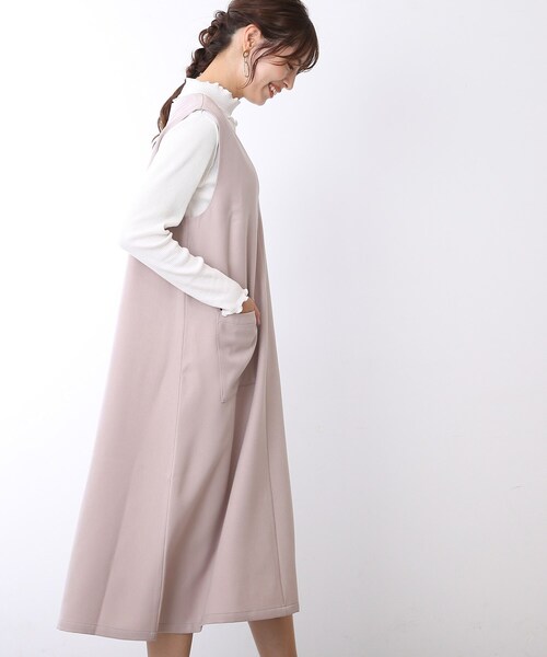 DRESKIP（ドレスキップ）の「◆Vネックフレアージャンスカ（スカート・レディース・ベビーピンク/ブラック/ブラウン系・03/02）」の22枚目の写真