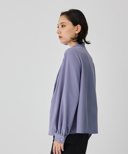 UNITED TOKYO（ユナイテッドトウキョウ）の「アシメタイボリュームスリーブブラウス（シャツ/ブラウス・レディース・ホワイト/ブラック/パープル・FREE）」の4枚目の写真
