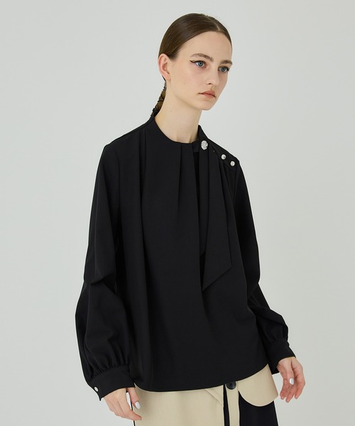 UNITED TOKYO（ユナイテッドトウキョウ）の「アシメタイボリュームスリーブブラウス（シャツ/ブラウス・レディース・ホワイト/ブラック/パープル・FREE）」の21枚目の写真