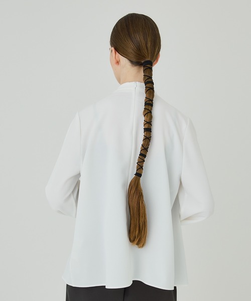 UNITED TOKYO（ユナイテッドトウキョウ）の「アシメタイボリュームスリーブブラウス（シャツ/ブラウス・レディース・ホワイト/ブラック/パープル・FREE）」の12枚目の写真