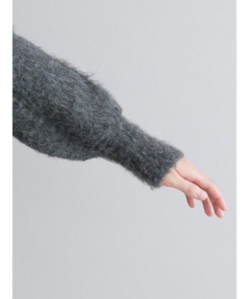 Te chichi CLASSIC(テチチクラシック)の「装飾パール起毛ニット(ニット/セーター・レディース・チャコール/オフホワイト・フリ-)」の13枚目の写真