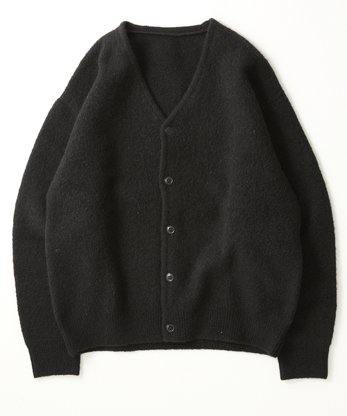 JOURNAL STANDARD relume（ジャーナルスタンダード　レリューム）の「CALIFORNIA シャギーソリッド モヘアカーディガン（カーディガン/ボレロ・メンズ・ブラック/ライトグレー/パープル/イエロー・MEDIUM/LARGE）」の17枚目の写真