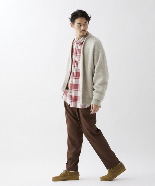 JOURNAL STANDARD relume（ジャーナルスタンダード　レリューム）の「CALIFORNIA シャギーソリッド モヘアカーディガン（カーディガン/ボレロ・メンズ・ブラック/ライトグレー/パープル/イエロー・MEDIUM/LARGE）」の18枚目の写真