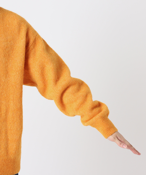 JOURNAL STANDARD relume（ジャーナルスタンダード　レリューム）の「CALIFORNIA シャギーソリッド モヘアカーディガン（カーディガン/ボレロ・メンズ・ブラック/ライトグレー/パープル/イエロー・MEDIUM/LARGE）」の8枚目の写真