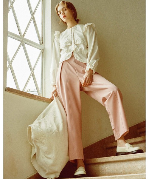 MILKFED.（ミルクフェド）の「STRAP PANTS（その他パンツ・レディース・ベージュ/ブラック/ライトブルー/ライトピンク・ONE SIZE）」の22枚目の写真