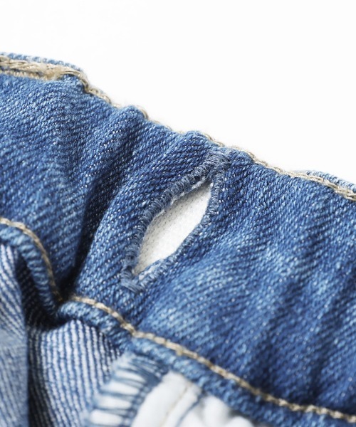 devirock（デビロック）の「楽デニム タックパンツ（デニムパンツ・キッズ・ワンウォッシュ/サックスブルー/ブルー系その他/ネイビー・90cm/100cm/110cm/120cm/130cm/140cm/150cm/160cm）」の8枚目の写真