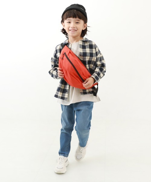 devirock（デビロック）の「楽デニム タックパンツ（デニムパンツ・キッズ・ワンウォッシュ/サックスブルー/ブルー系その他/ネイビー・90cm/100cm/110cm/120cm/130cm/140cm/150cm/160cm）」の13枚目の写真