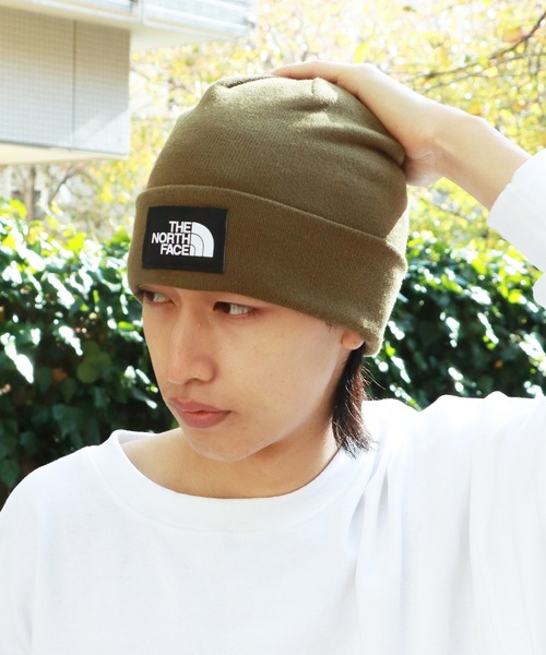 THE NORTH FACE（ザノースフェイス）の「THE NORTH FACE/ザノースフェイス Dock Worker Recycled Beanie ビーニー ワンポイントロゴ（ニットキャップ/ビーニー・メンズ・ブラック/オリーブ/ライトグレー/バーガンディー・FREE）」の9枚目の写真