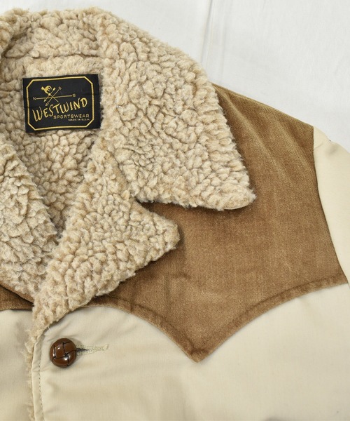 70sヴィンテージ古着　WEST WIND 裏ボア　ワッペン　ナイロンジャケット VINTAGE（ヴィンテージ）の「【ヴィンテージ古着】70's WEST