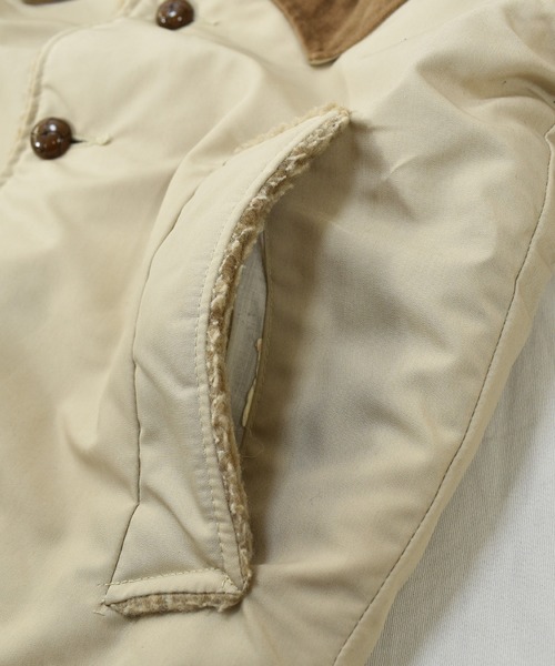VINTAGE（ヴィンテージ）の「【ヴィンテージ古着】70's WEST WIND / ウェストウィンド ヨーク切り替え 裏ボアジャケット（ブルゾン・メンズ・ベージュ・MEDIUM）」の7枚目の写真