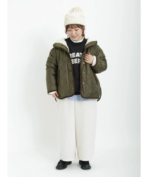 Samansa Mos2（サマンサ モスモス）の「ロゴジャカードクルーネックニット（ニット/セーター・レディース・ミント/モカ/ベージュ/ブラック・ﾌﾘ-）」の11枚目の写真