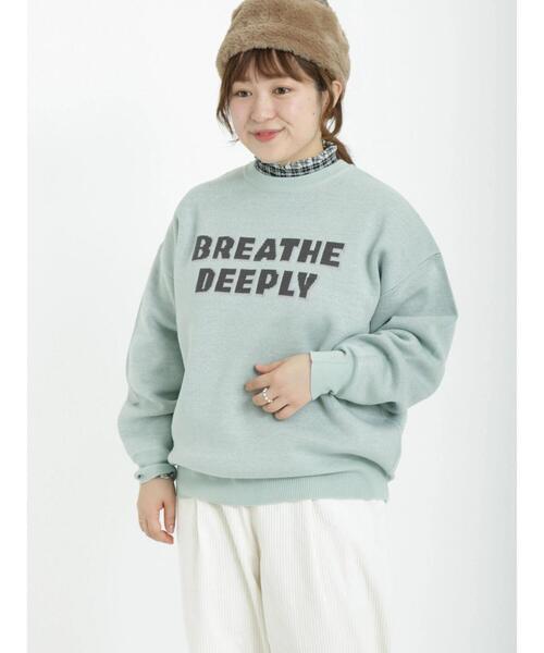 Samansa Mos2（サマンサ モスモス）の「ロゴジャカードクルーネックニット（ニット/セーター・レディース・ミント/モカ/ベージュ/ブラック・ﾌﾘ-）」の17枚目の写真