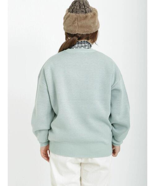 Samansa Mos2（サマンサ モスモス）の「ロゴジャカードクルーネックニット（ニット/セーター・レディース・ミント/モカ/ベージュ/ブラック・ﾌﾘ-）」の20枚目の写真