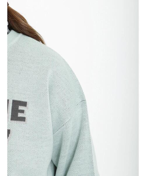 Samansa Mos2（サマンサ モスモス）の「ロゴジャカードクルーネックニット（ニット/セーター・レディース・ミント/モカ/ベージュ/ブラック・ﾌﾘ-）」の21枚目の写真