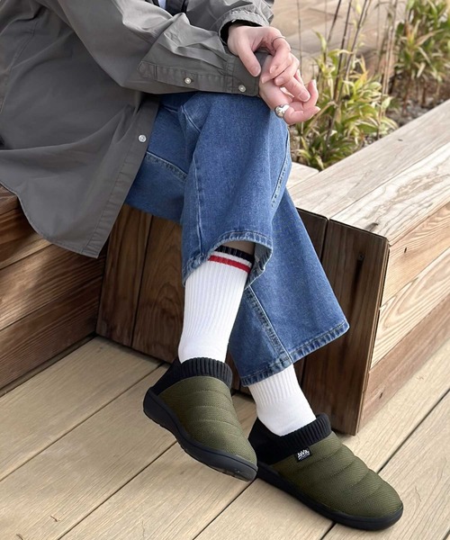 Java（ジャバ）の「《JaVa ジャバコラボ》トレンド感抜群！アウトドアモックシューズ（スニーカー・メンズ・ブラック/カーキ・23.5cm/24.5cm/25.5cm/26.5cm/27.5cm/28.5cm/22.5cm）」の7枚目の写真