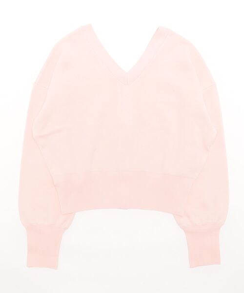 MOUSSY(マウジー)の「2WAY DOLMAN SLEEVE トップス(カーディガン/ボレロ・レディース・ライム/ネイビー/キナリ/ライトピンク・FREE)」の5枚目の写真