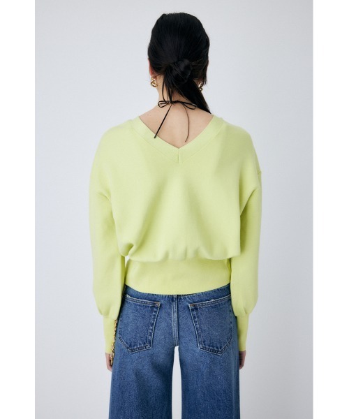 MOUSSY(マウジー)の「2WAY DOLMAN SLEEVE トップス(カーディガン/ボレロ・レディース・ライム/ネイビー/キナリ/ライトピンク・FREE)」の9枚目の写真