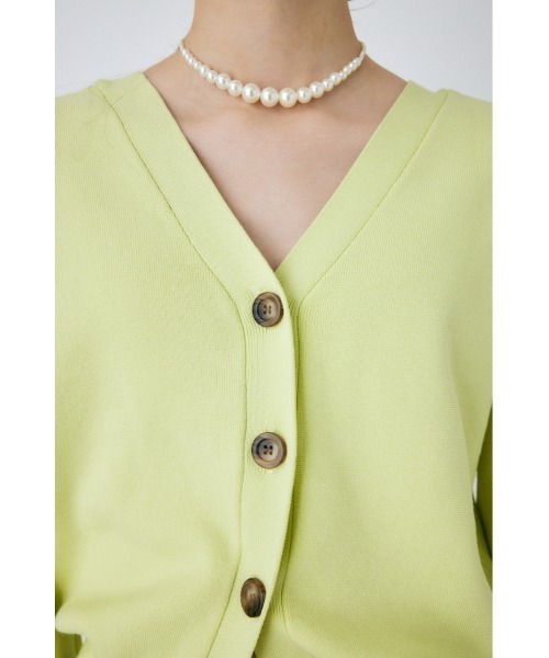 MOUSSY(マウジー)の「2WAY DOLMAN SLEEVE トップス(カーディガン/ボレロ・レディース・ライム/ネイビー/キナリ/ライトピンク・FREE)」の10枚目の写真