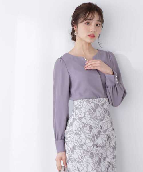 PROPORTION BODY DRESSING（プロポーションボディドレッシング）の「パールカットブラウス / 1213110305（シャツ/ブラウス・レディース・グレー/カーキ/ダークグレー・MEDIUM/SMALL）」の14枚目の写真