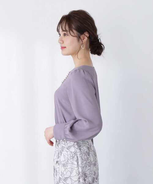 PROPORTION BODY DRESSING（プロポーションボディドレッシング）の「パールカットブラウス / 1213110305（シャツ/ブラウス・レディース・グレー/カーキ/ダークグレー・MEDIUM/SMALL）」の16枚目の写真