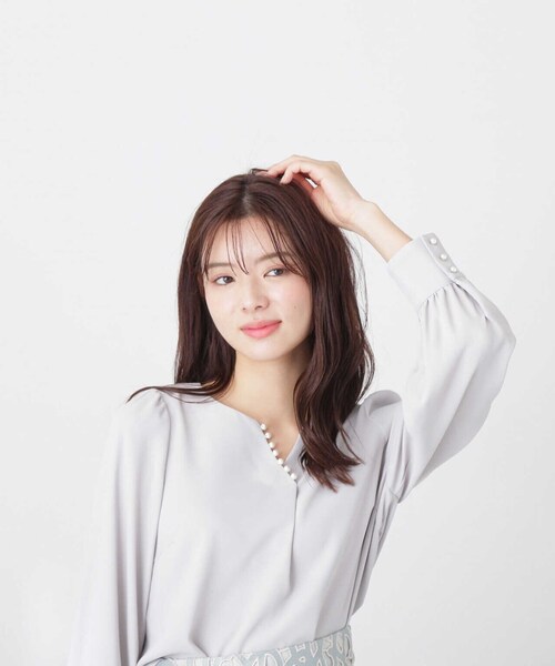 PROPORTION BODY DRESSING（プロポーションボディドレッシング）の「パールカットブラウス / 1213110305（シャツ/ブラウス・レディース・グレー/カーキ/ダークグレー・MEDIUM/SMALL）」の21枚目の写真