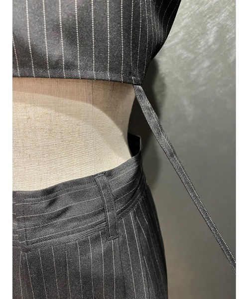 PAGEBOY（ページボーイ）の「CORE / ストライプビスチェオールインワン（つなぎ/オールインワン・レディース・ブラック/グレー・FREE）」の21枚目の写真