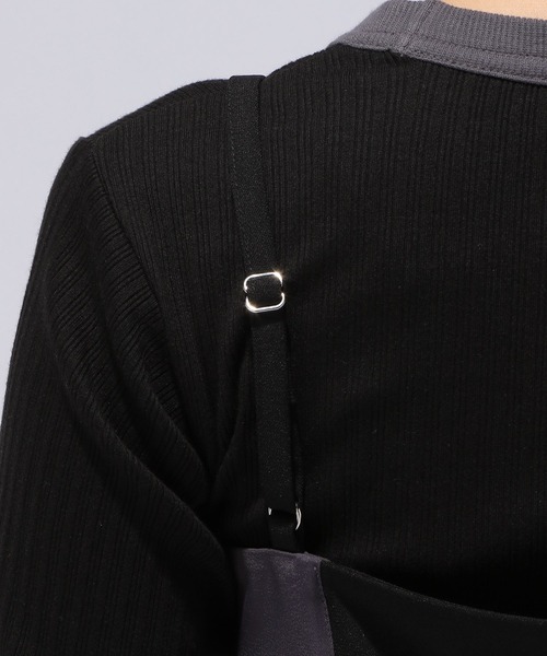 HARE(ハレ)の「リネンタッチハイショクビスチェ(HARE)(ベスト・レディース・ブラック/ブルー/ブラック系その他/ブルー系その他・FREE)」の8枚目の写真