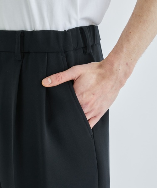 city（シティ）の「WIDE TAPETRED PANTS/ワイドテーパードスラックス（スラックス・メンズ・ブラック/ホワイト・1/2/3）」の18枚目の写真