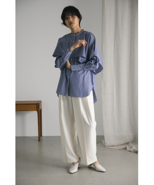 STYLE MIXER スタミキ　ケープレイヤードシャツ　長袖　未使用 STYLE MIXER スタミキ ケープレイヤードシャツ 長袖 未使用