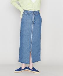 ＜ASTRAET＞CO ウエストゴム デニム タイトスカート