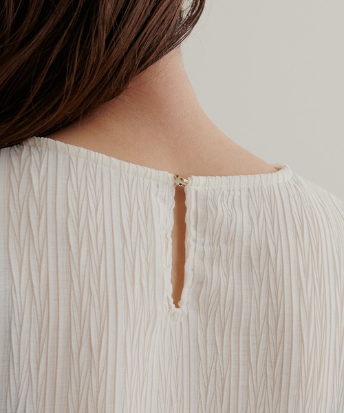 natural couture（ナチュラルクチュール）の「新色追加 / キャンディスリーブプリーツブラウス（シャツ/ブラウス・レディース・オフホワイト/サックスブルー/ブラック/ブラウン/ピンク・FREE）」の22枚目の写真