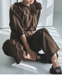 ESCAR | ■ESCAR ショルダースリットオールインワン(つなぎ/オールインワン)