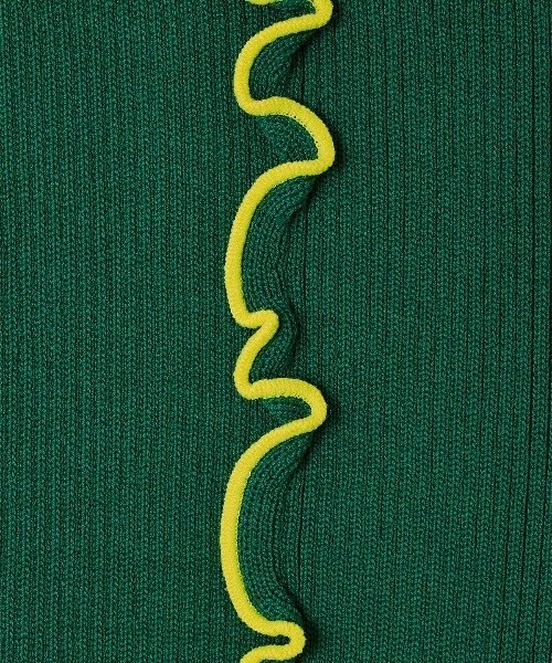 soduk（スドーク）の「soduk/スドーク/colored stitch slit knit