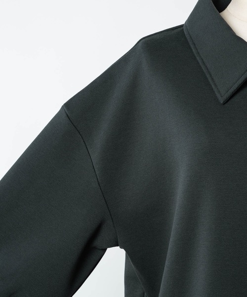 INTER FACTORY（インターファクトリー）の「清水こづえ‐刺繍入りポロシャツ　made in INTER FACTORY（ポロシャツ・レディース・チャコールグレー/オレンジ/ミント・LARGE/MEDIUM）」の17枚目の写真